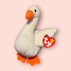 1998 Ty Beanie Babies Gracie The Swan - White Rare And Retired Collection Mint